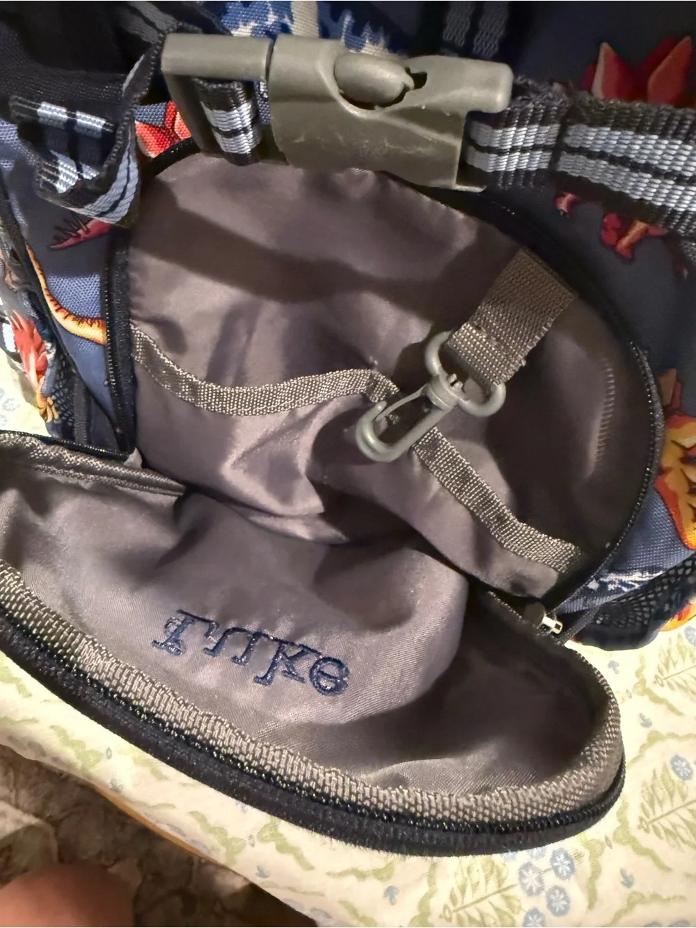 Pottery Barn toddler Dinosaur Print Backpack - Blue